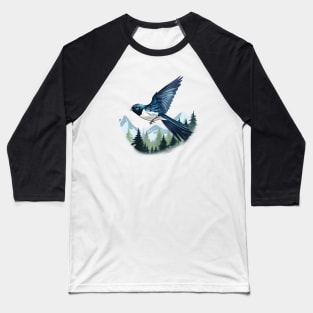 Swallow Bird Baseball T-Shirt